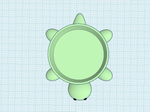 turtle ring holder ashtray 3d print model 3D-printmodel