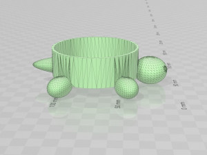 turtle ring holder ashtray 3d print model 3D-printmodel