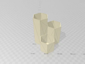 hexagonal pencil holder makeup brush organizer 3D Print Model