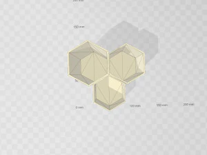 hexagonal pencil holder makeup brush organizer 3D Print Model