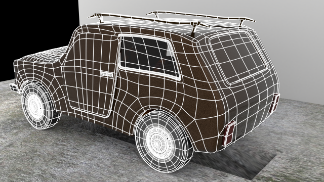 machine niva 3D Model .c4d .max .obj .3ds .fbx .stl .blend 