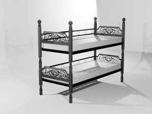 이층 침대 3D 모델