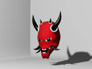 악마 가면 3D 모델