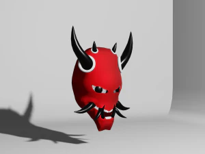 악마 가면 3D 모델