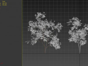 two young tree 3D Model