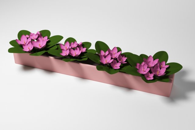 garshok with flowers Model 3D .c4d .max .obj .3ds .fbx .stl .blend