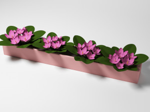 garshok with flowers 3D मॉडल