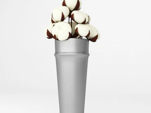 algod&atilde;o Modelo 3D