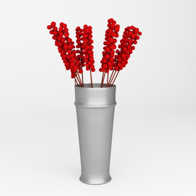 berries on a branch Modello 3D .c4d .max .obj .3ds .fbx .stl .blend 