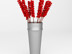 berries on a branch 3D-Modell