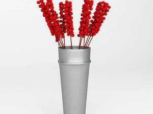 bagas em um galho Modelo 3D