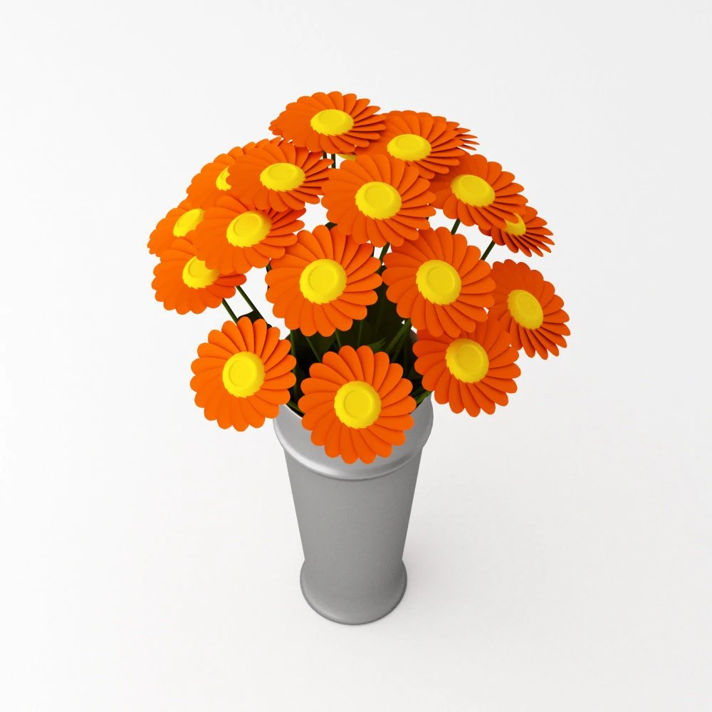 flower 3D Model .c4d .max .obj .3ds .fbx .stl .blend 