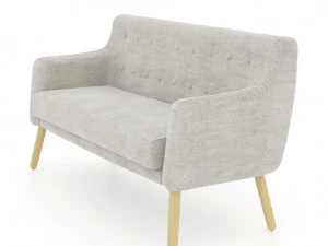 divano bianco Modello 3D