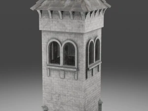 Игра &laquo;Старая средневековая башня&raquo; готова 3D Модель