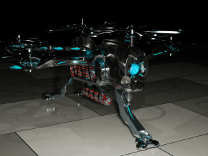 Sci-Fi Drone HighPoly Modello 3D