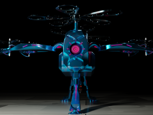 Sci-Fi Drone HighPoly Modello 3D
