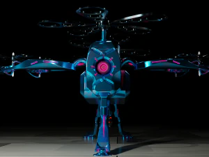 Sci-Fi Drone HighPoly 3D Model