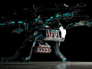 Sci-Fi Drone HighPoly 3D Model