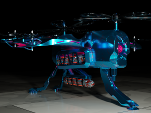 Sci-Fi Drone HighPoly Modello 3D
