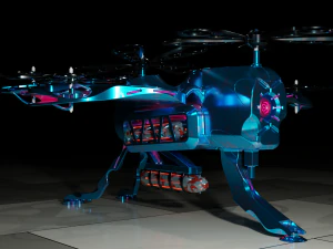 Sci-Fi Drone HighPoly 3D Model