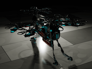Sci-Fi Drone HighPoly Modello 3D