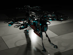 Sci-Fi Drone HighPoly 3D Model