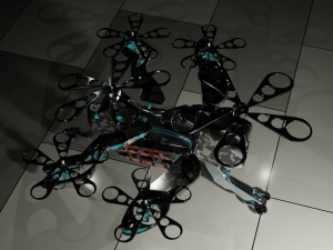 Sci-Fi Drone HighPoly Modello 3D