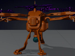 Sci-Fi Drone HighPoly 3D Model