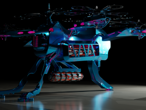 Sci-Fi Drone HighPoly Modello 3D