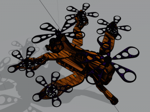 Sci-Fi Drone HighPoly Modello 3D