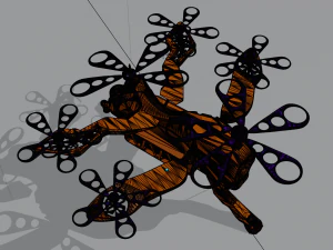 Sci-Fi Drone HighPoly 3D Model