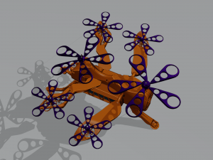Sci-Fi Drone HighPoly Modello 3D