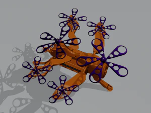 Sci-Fi Drone HighPoly 3D Model