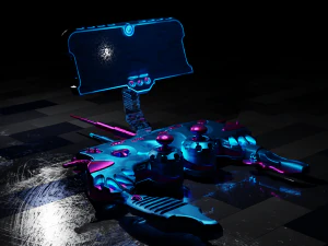 Kontroler Sci-Fi High-poly Model 3D