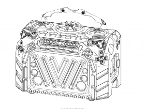 Custodia High Poly 3D Modello 3D