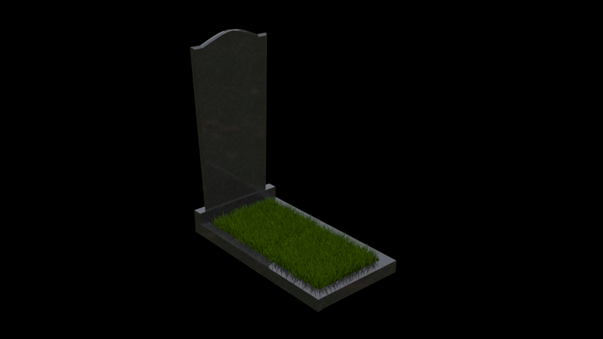 Grave monument 3D Model .c4d .max .obj .3ds .fbx .stl .blend 