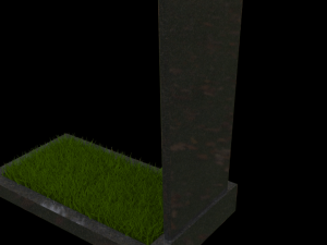 Grave monument 3D मॉडल