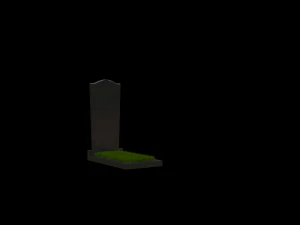 Grave monument 3D Model