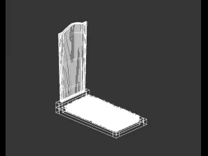 Grave monument 3D Model