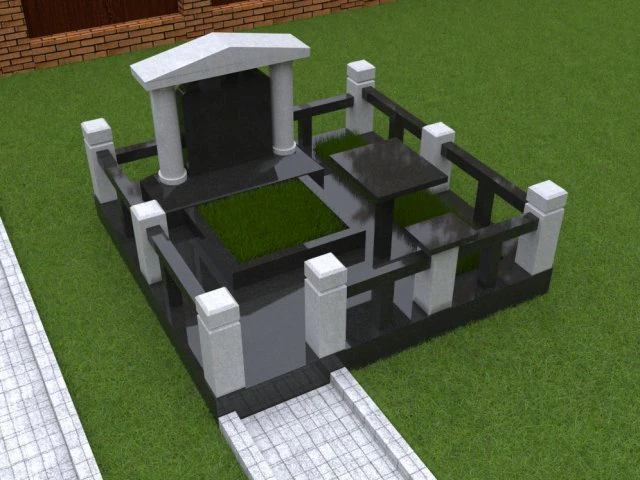 Grave complex 3D Model .c4d .max .obj .3ds .fbx .stl .blend