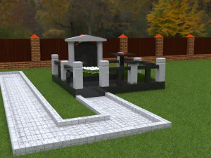 Grave complex 3D Model