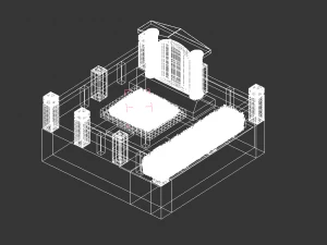 Grave complex 3D Model