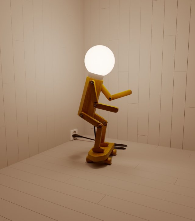 Skater 3D Модель .c4d .max .obj .3ds .fbx .stl .blend 