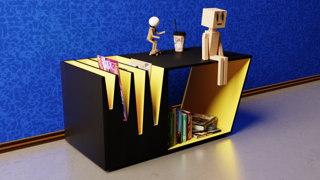 Coffee table 3D Model .c4d .max .obj .3ds .fbx .stl .blend 