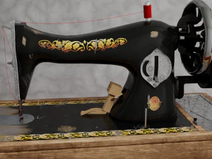 Old sewing machine 3D Model