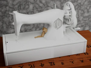 Old sewing machine 3D Model