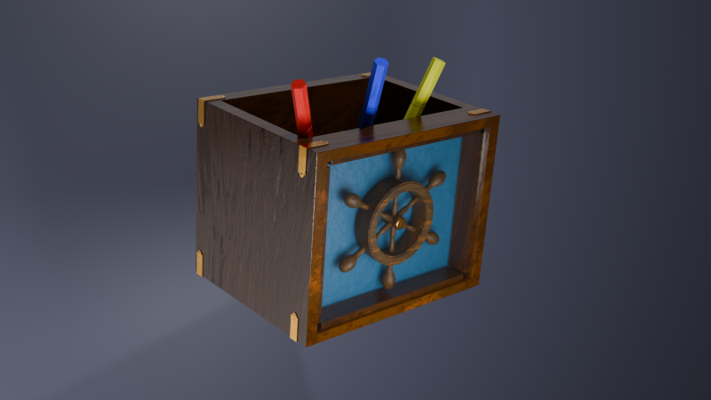 Office supplies organizer 3D मॉडल .c4d .max .obj .3ds .fbx .stl .blend 