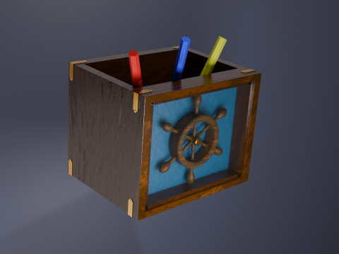 Office supplies organizer 3D 模型