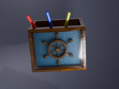 Office supplies organizer 3D Model