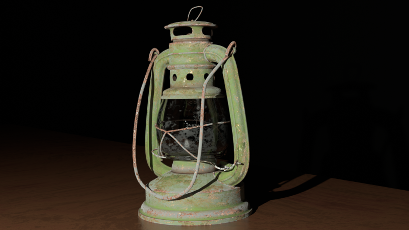 Kerosene lamp Model 3D .c4d .max .obj .3ds .fbx .stl .blend 